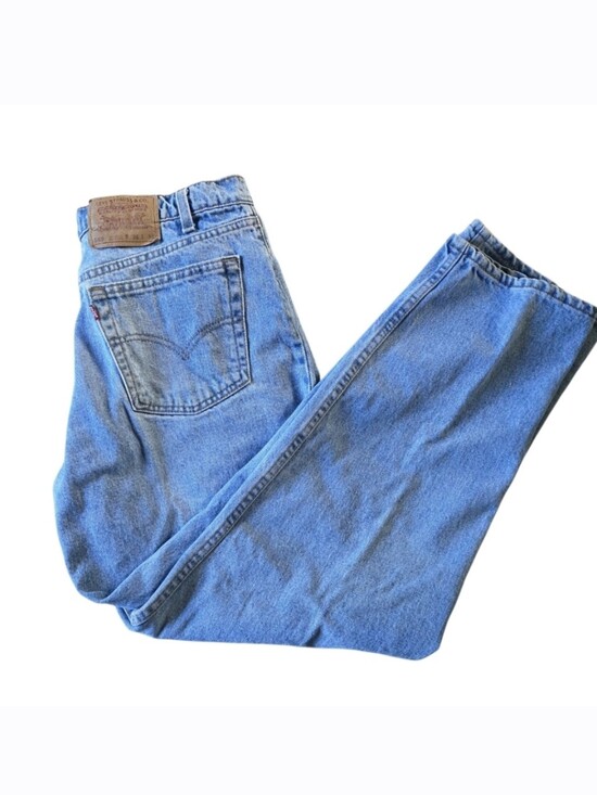 Levi's Other - Vintage 1996 Levis 555 Men Blue Jeans Batwing Red Tab Made In The USA 36x30